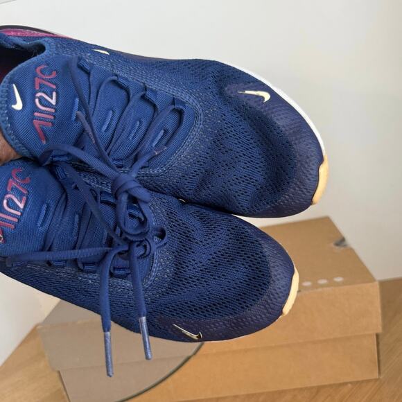 Nike Air Max 270 Blue Void /Purple Women Running Sneakers - SZ 9.5 - Picture 6 of 16